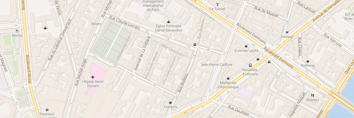Plan du 3 Vla Dietz-Monnin à Paris 16e Arrondissement