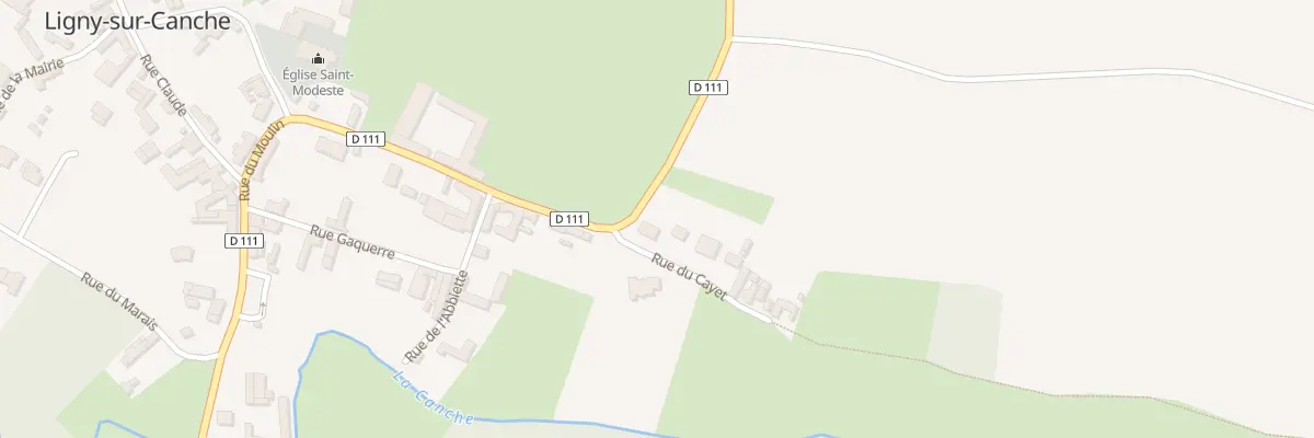 Plan du 1 Rue du Cayet à Ligny-sur-Canche