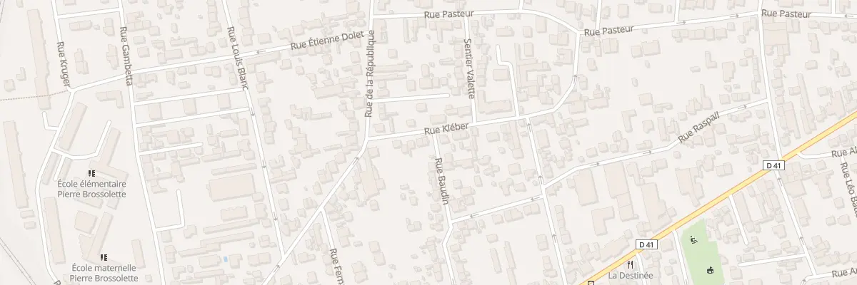 Plan du 43 Rue Baudin à Argenteuil