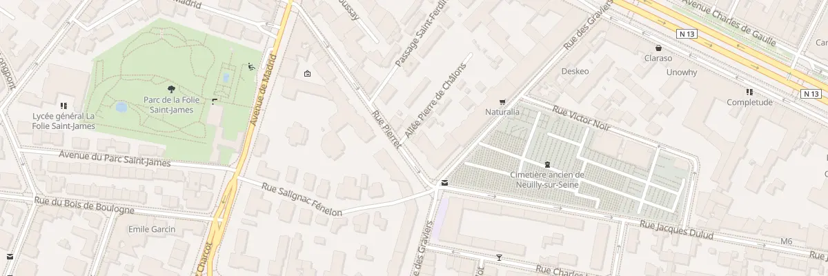 Plan du 8 Rue Pierret à Neuilly-sur-Seine