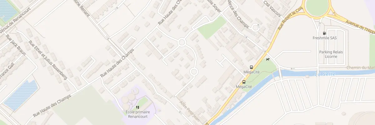 Plan du 8 Rue des Cottages du Plateau à Amiens