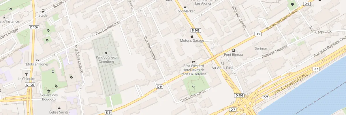 Plan du 71 Bd Saint-Denis à Courbevoie