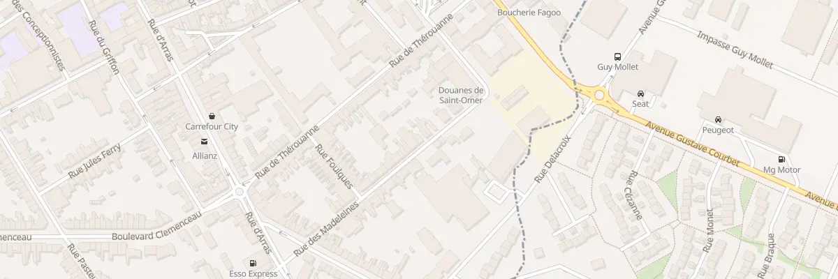 Plan du 20 Rue des Madeleines à Saint-Omer