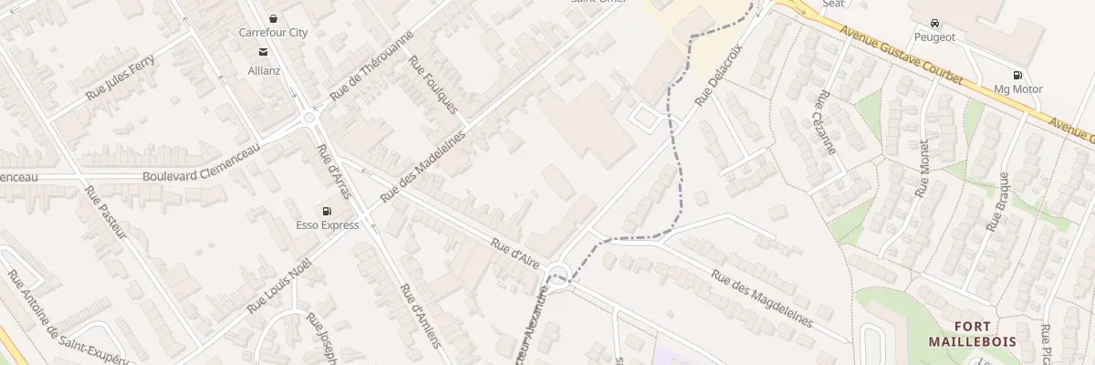 Plan du 2 Rue Delacroix Jardins Ophelie à Saint-Omer