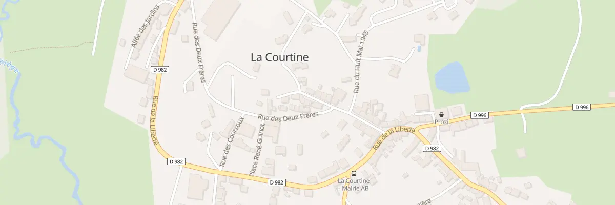 Plan du 13 Rue de l’Eglise à La Courtine