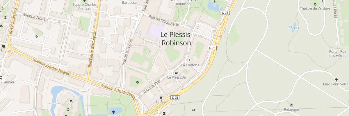 Plan du 12 Grande Rue au Plessis-Robinson