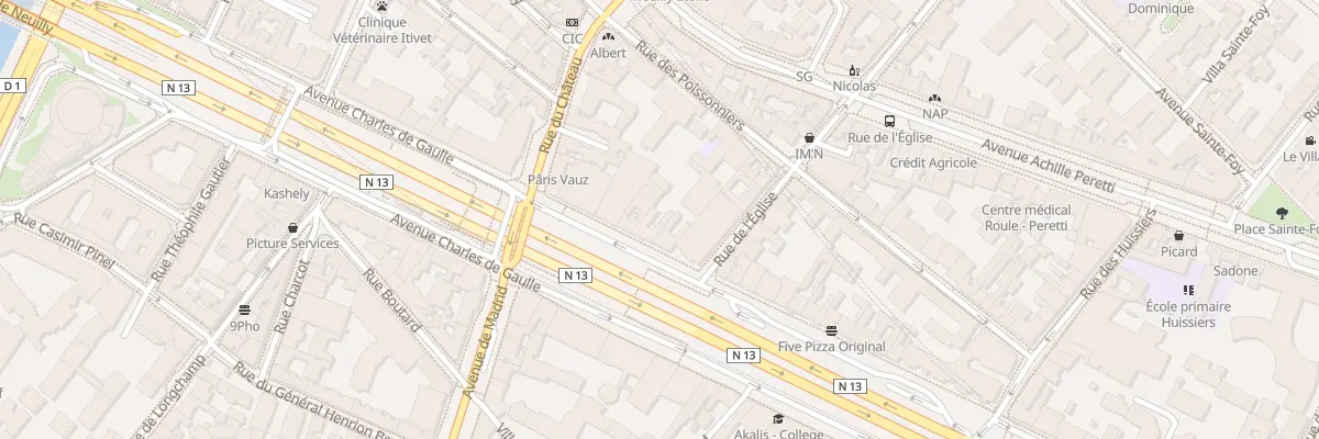 Plan du 160 Av Charles de Gaulle à Neuilly-sur-Seine