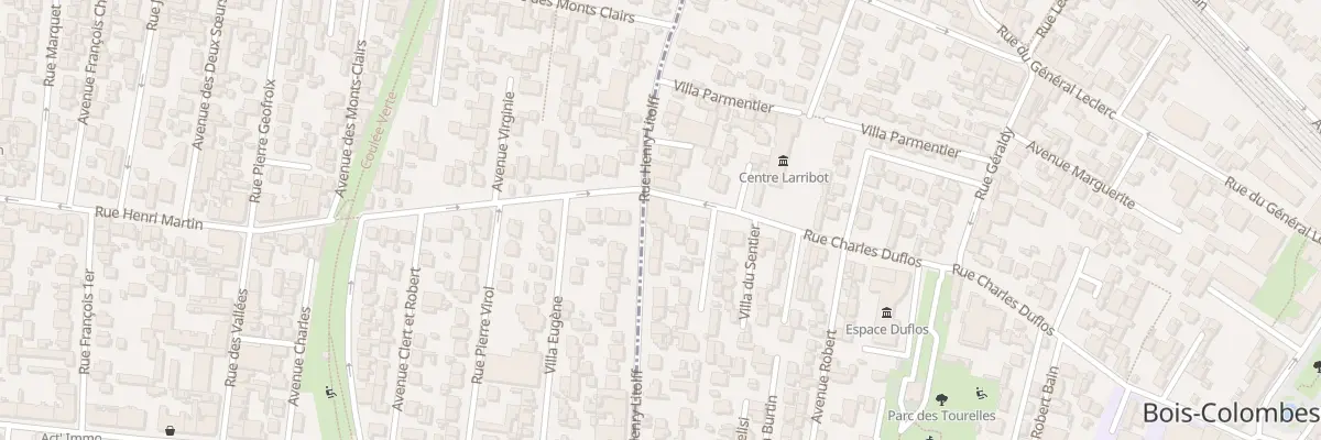 Plan du 117B Rue Charles Duflos à Bois-Colombes