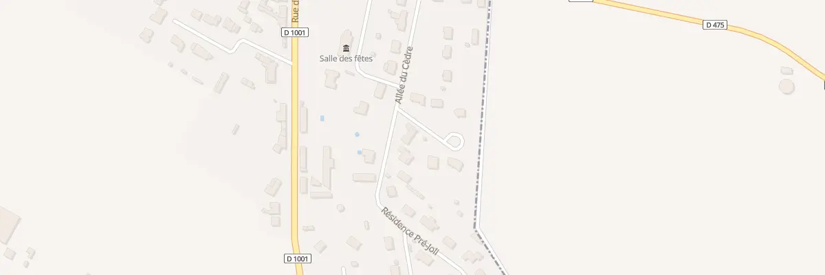 Plan du 13 All du Cèdre à Hébécourt