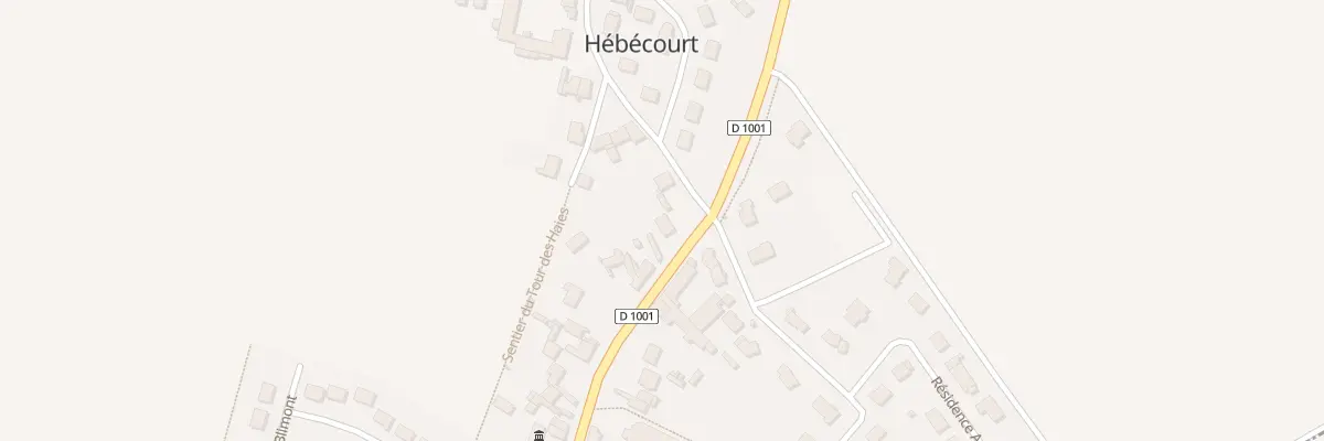 Plan du 2 Rue de Paris à Hébécourt