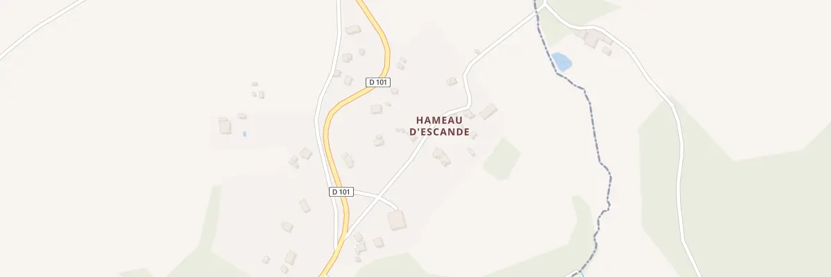 Plan du 5005 Che du Co d’Escande à Laprade
