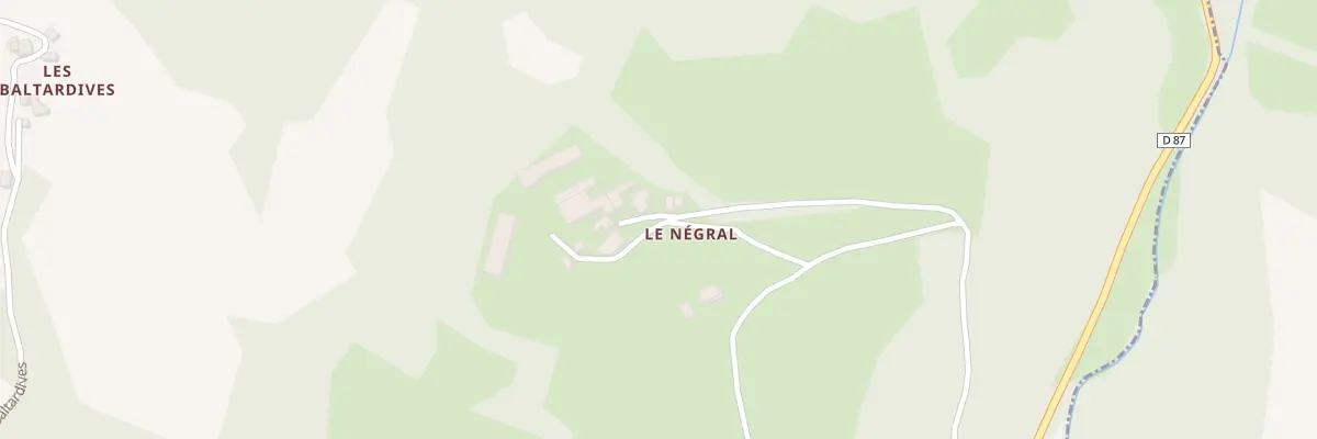 Plan du 5071 Le Negral à Lugan
