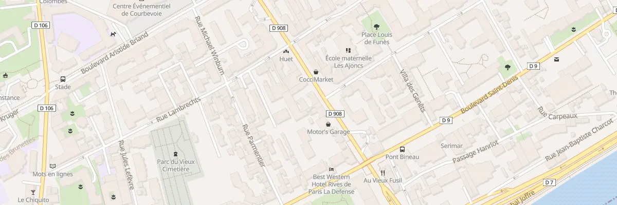 Plan du 31 Bd De Verdun à Courbevoie