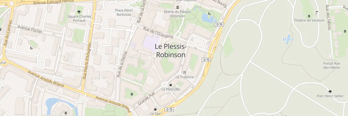 Plan du 10 Grande Rue au Plessis-Robinson