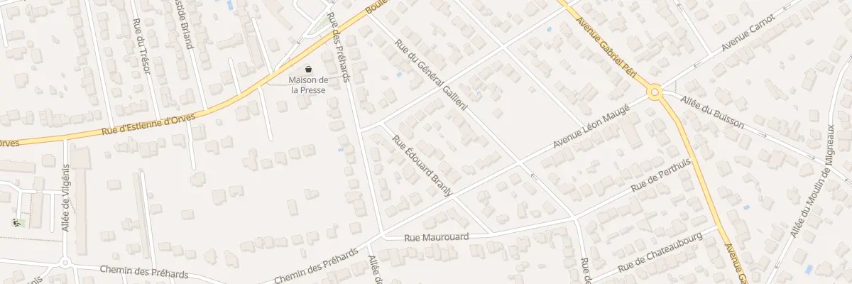 Plan du 3 Rue Edouard Branly à Verrières-le-Buisson