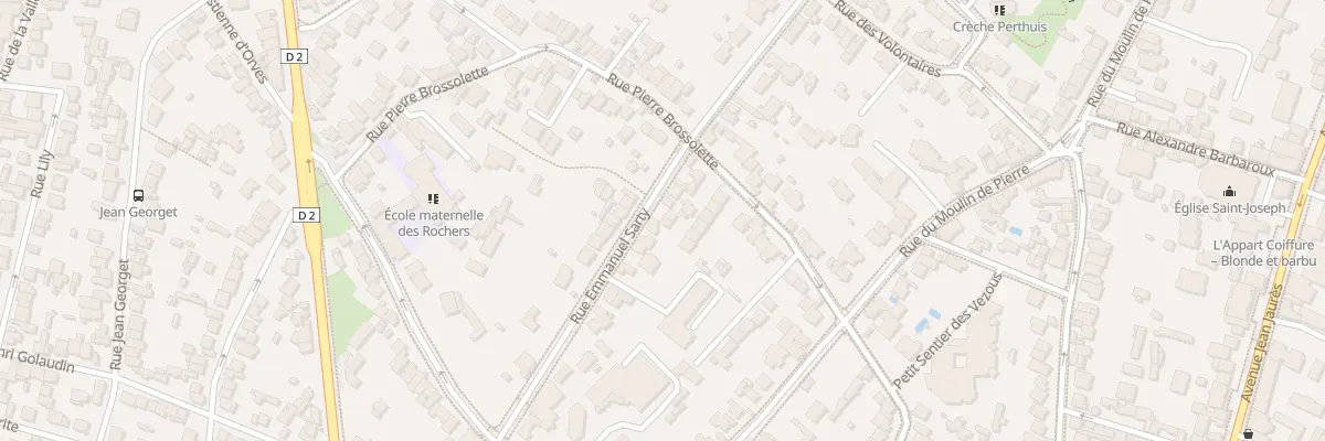 Plan du 28 Rue Emmanuel Sarty à Clamart