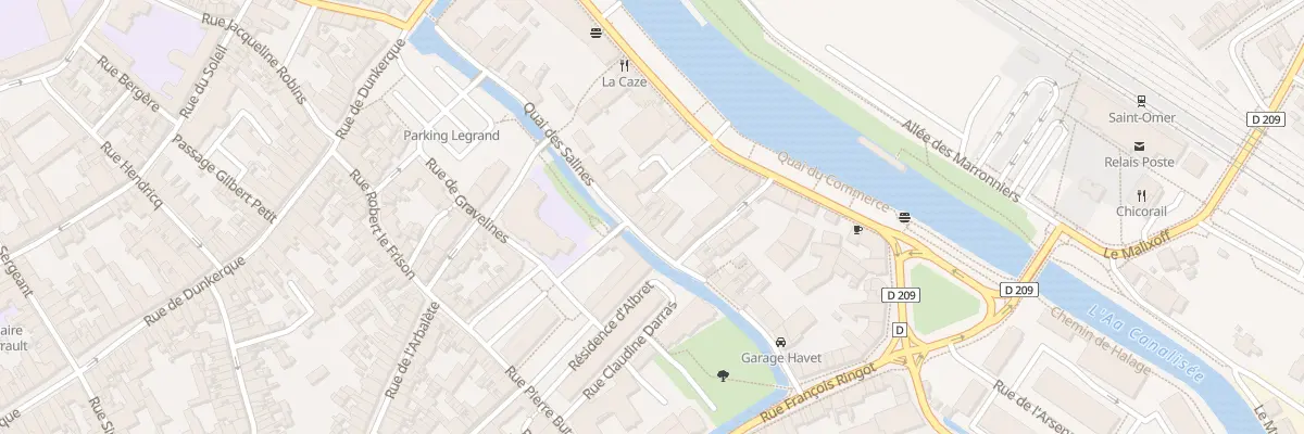 Plan du 36 Quai des Salines à Saint-Omer