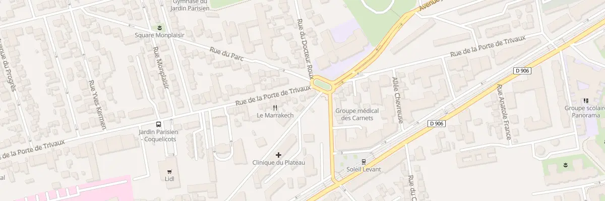 Plan du 59 Rue Porte de Trivaux à Clamart