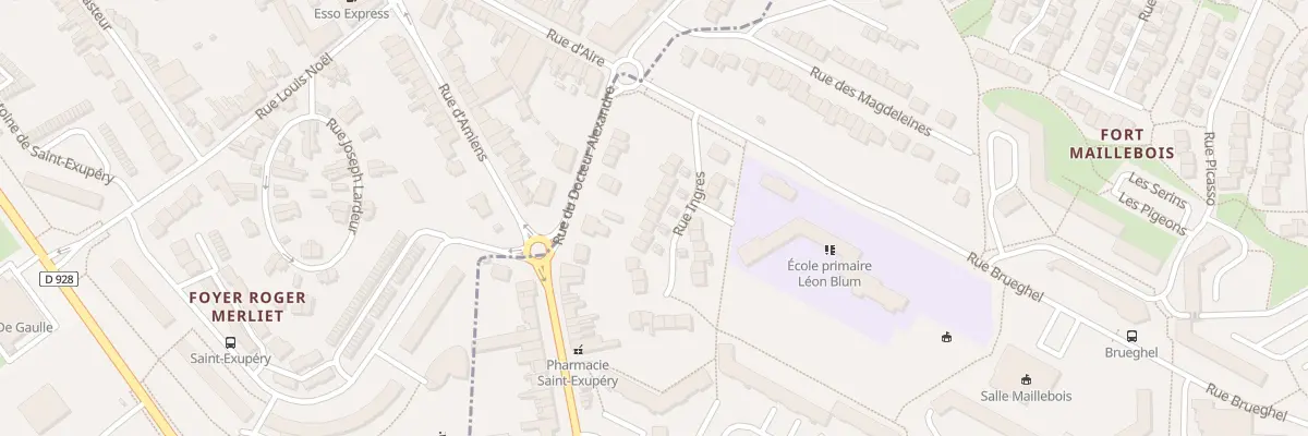 Plan du 24 Rue Ingres à Longuenesse