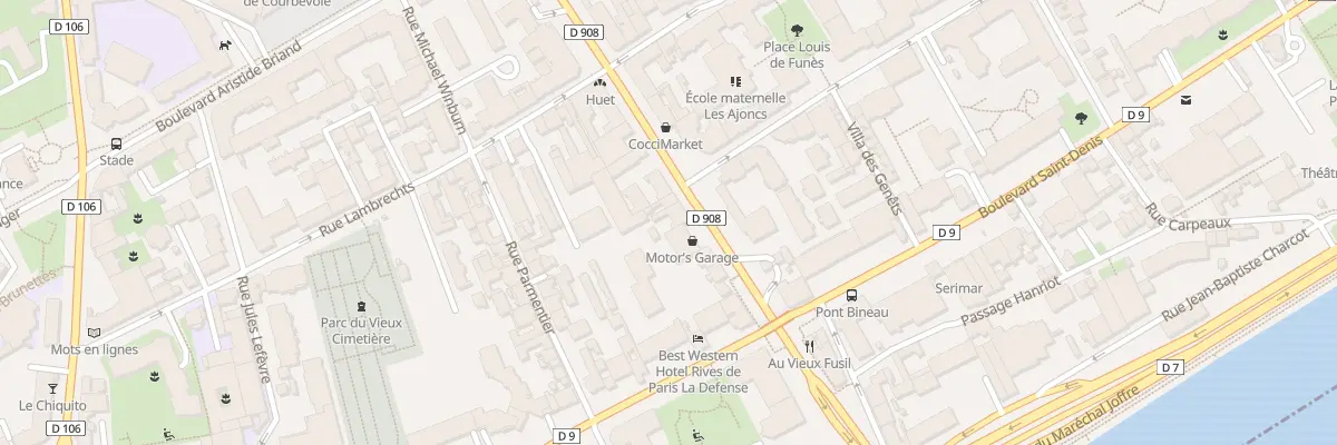 Plan du 27 Bd De Verdun à Courbevoie