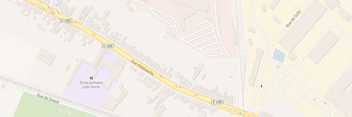 Plan du 296 Rue d’Abbeville à Amiens