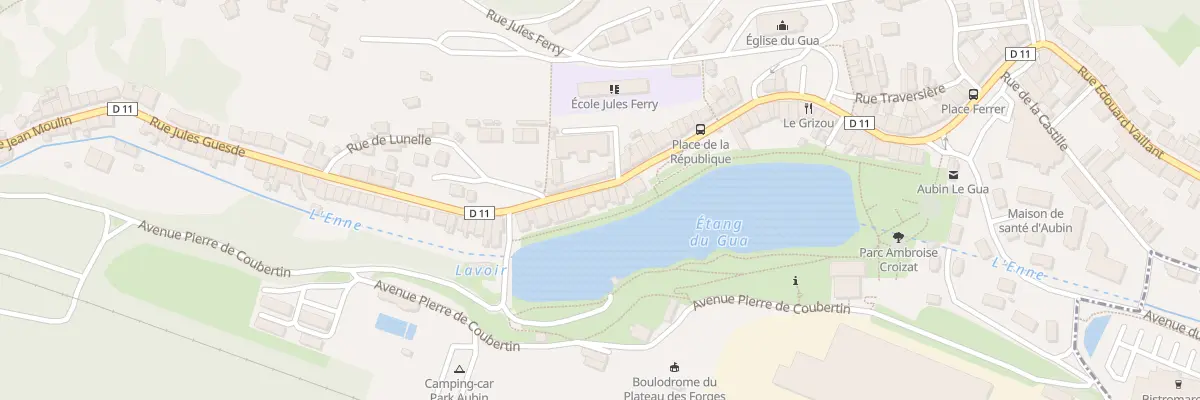 Plan du 86 Rue Jules Guesde à Aubin