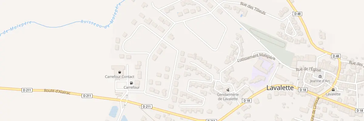 Plan du 34 Rue des Cystes à Lavalette