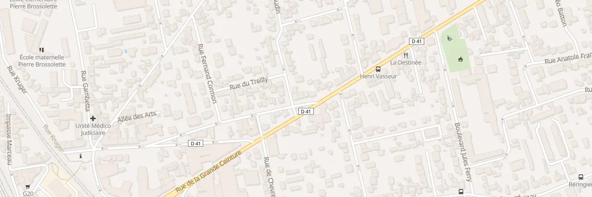 Plan du 2 Rue Baudin à Argenteuil