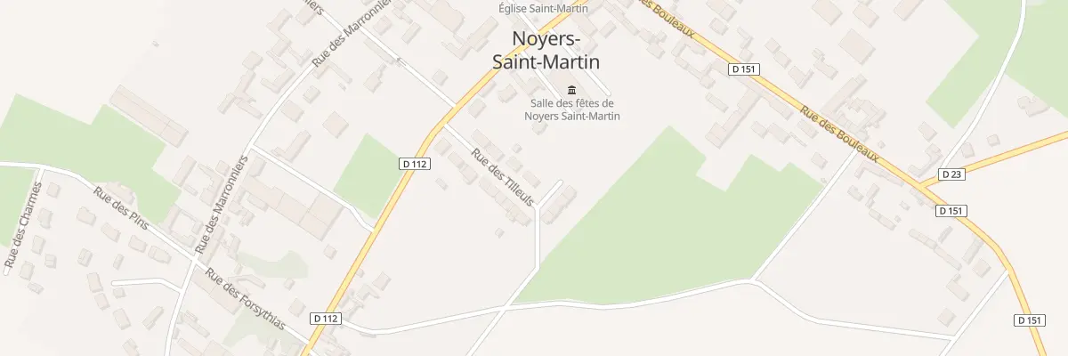 Plan du 89 Rue des Tilleuls à Noyers-Saint-Martin