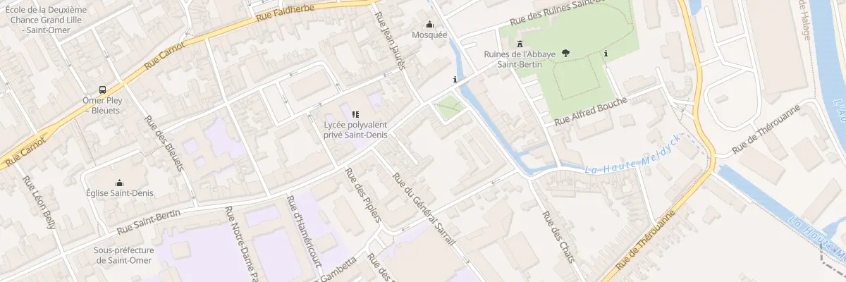 Plan du 89 Rue St Bertin à Saint-Omer