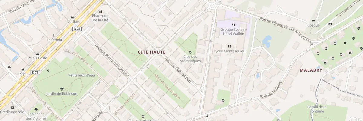 Plan du 12 Rue du Capitaine Georges Facq au Plessis-Robinson