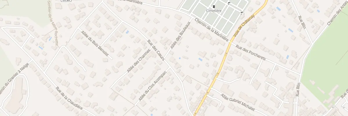 Plan du 16 Rue des Coeurs à Verrières-le-Buisson