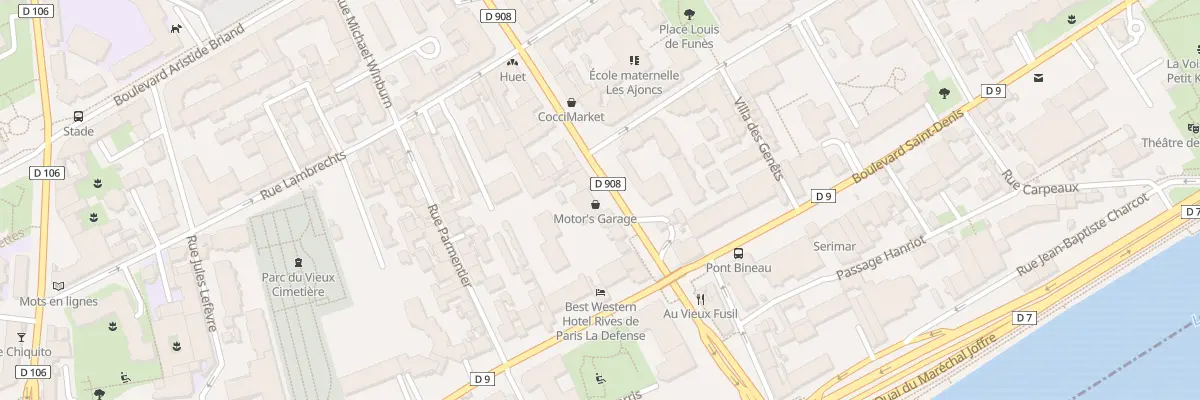 Plan du 77 Bd Saint-Denis à Courbevoie