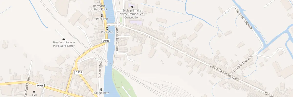 Plan du 27 Rue de la Poissonnerie à Saint-Omer