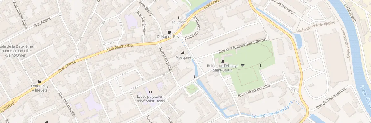 Plan du 7 Rue de l’Abbaye à Saint-Omer