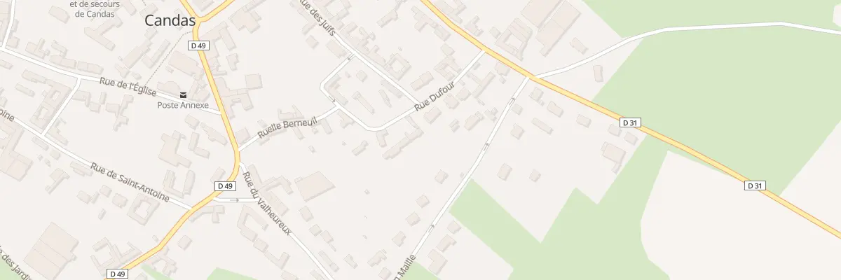 Plan du 13 Rue Dufour à Candas