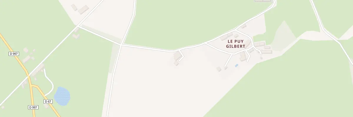 Plan du 1 Puy Gilbert à Saint-Pierre-le-Bost