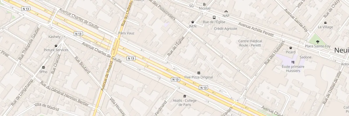 Plan du 156 Av Charles de Gaulle à Neuilly-sur-Seine