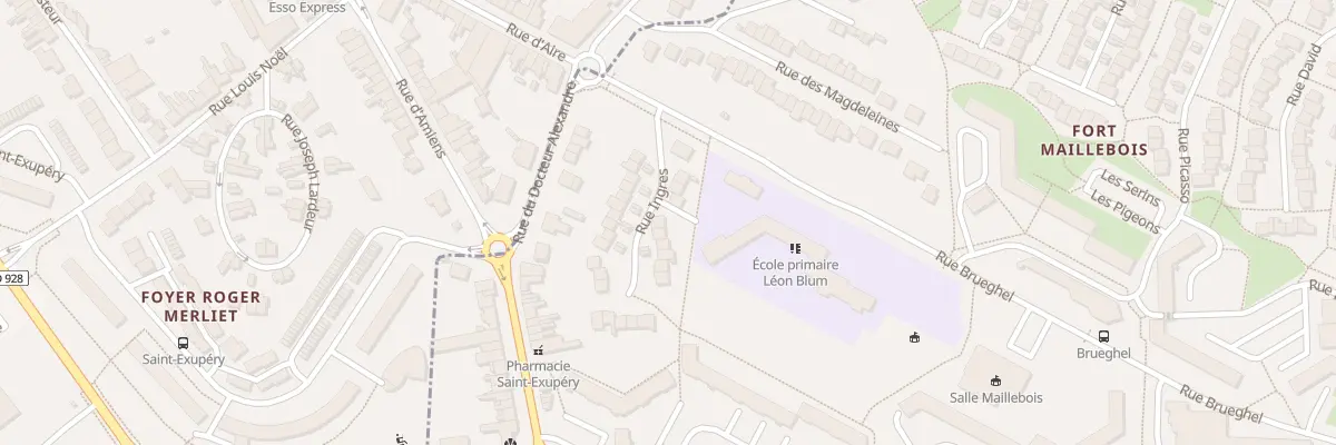 Plan du 11 Rue Ingres à Longuenesse