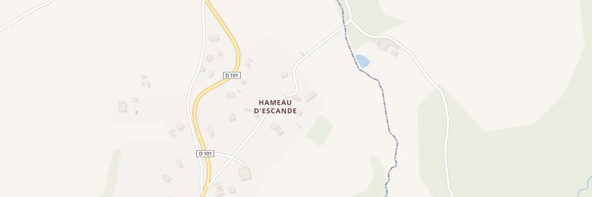 Plan du 52 Hameau d’Escande à Laprade