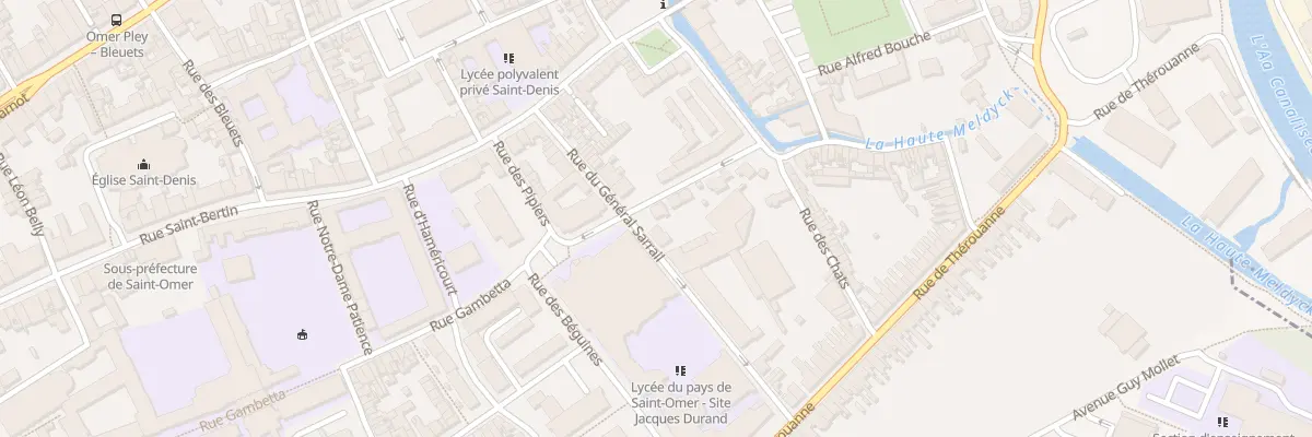 Plan du 99 Rue Gambetta à Saint-Omer