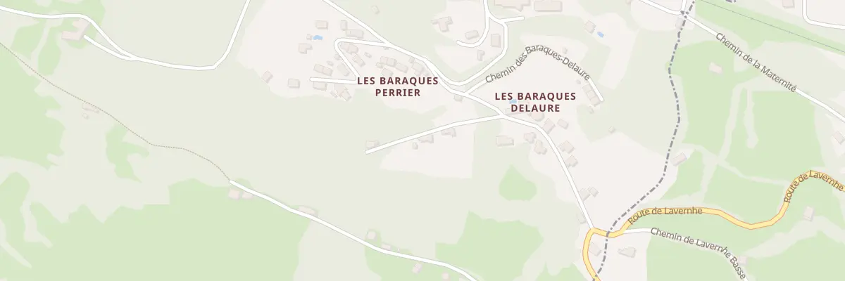 Plan du 9073 Les Baraques Perier à Aubin