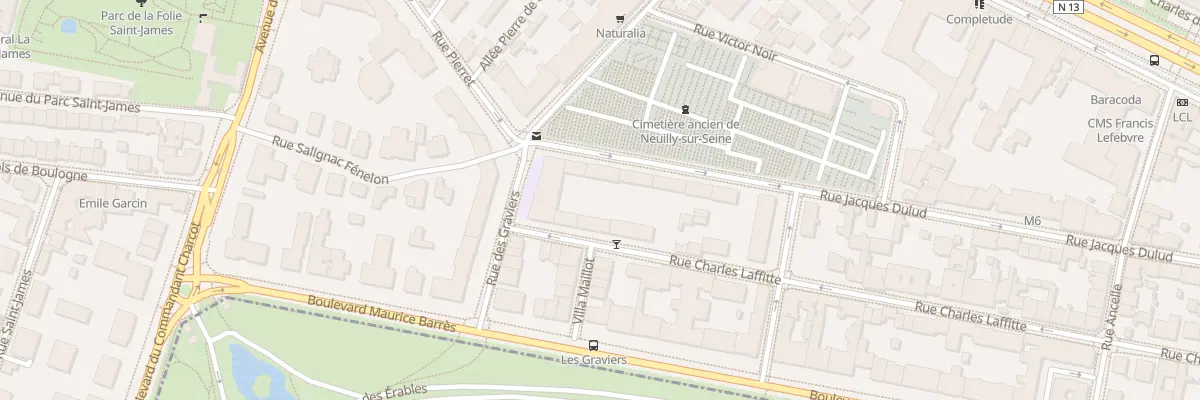 Plan du 95 Rue Jacques Dulud à Neuilly-sur-Seine