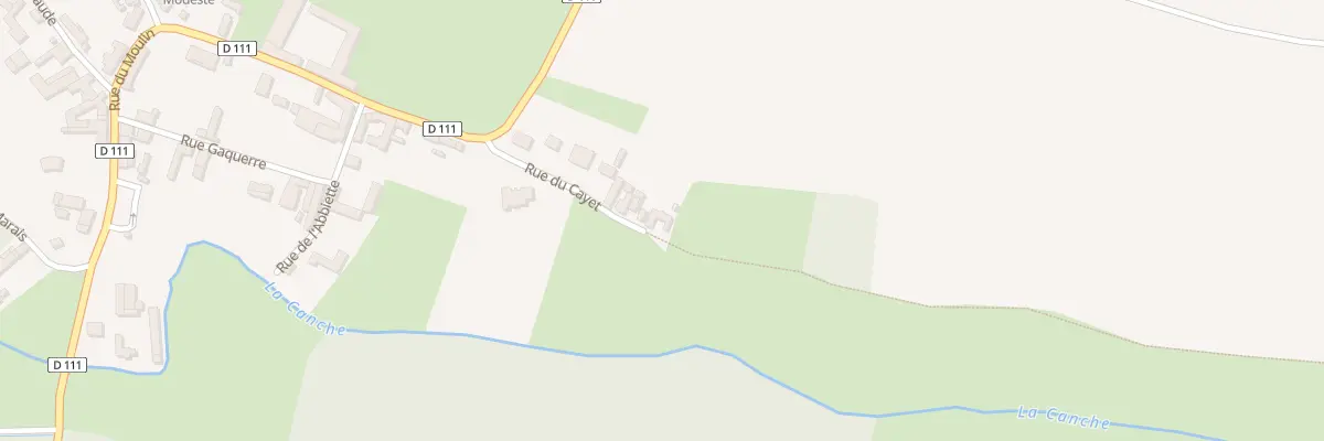 Plan du 11 Rue du Cayet à Ligny-sur-Canche