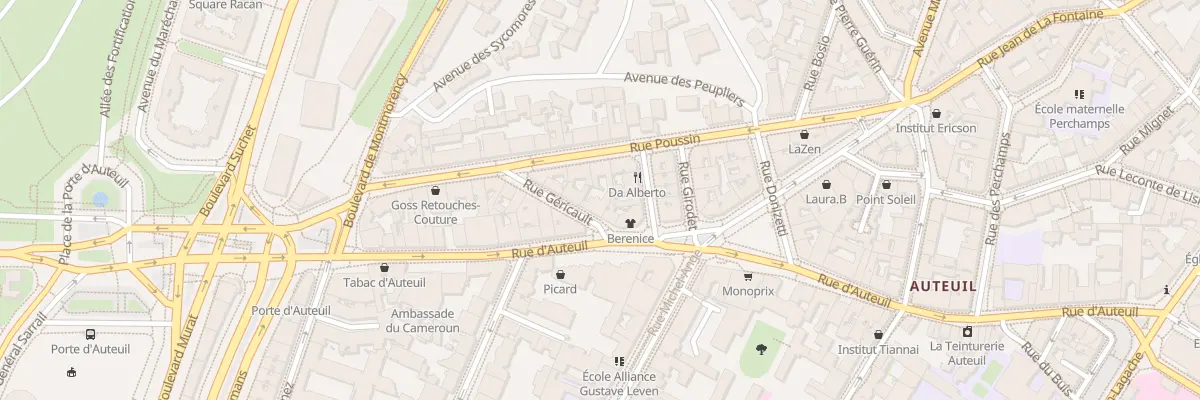 Plan du 4 Rue Géricault à Paris 16e Arrondissement
