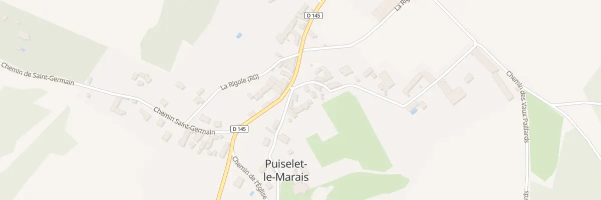 Plan du 2 Rue de Vaupaillards à Puiselet-le-Marais