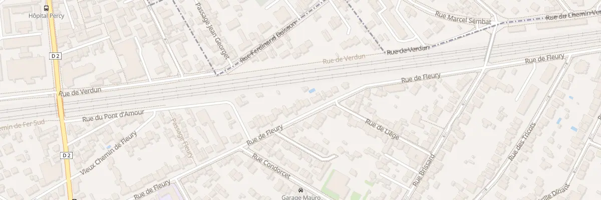 Plan du 14 Rue de Fleury à Clamart