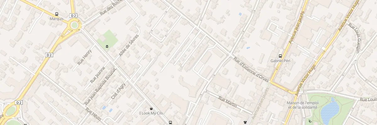Plan du 13 Vla d’Estienne d’Orves à Clamart