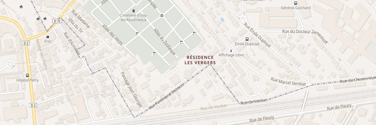 Plan du 28 Rue Ferdinand Buisson à Issy-les-Moulineaux