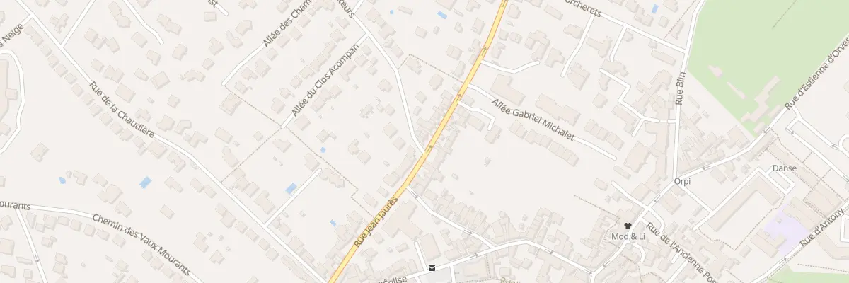 Plan du 25 Rue Jean Jaurès à Verrières-le-Buisson
